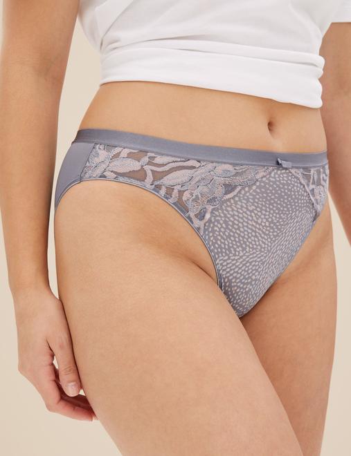 3pk Wildblooms High Leg Knickers