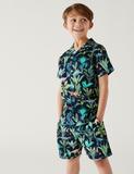 Pure Cotton Dinosaur Pyjama Set (1-16 Yrs)