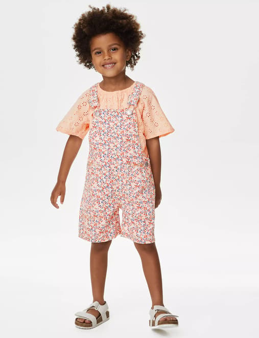 Cotton Rich Floral Outfit (2-8 Yrs)