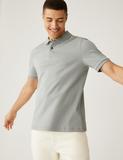 Pure Cotton Geometric Print Polo Shirt