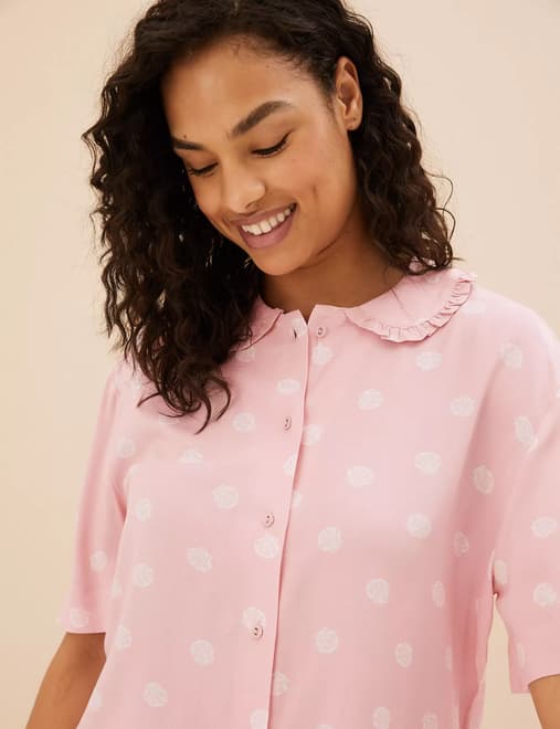 Shell Polka Dot Shortie Set