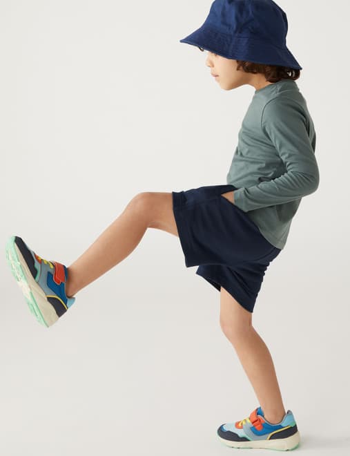 Cotton Rich Plain Shorts (2-8 Yrs)