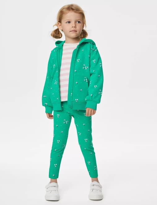 Cotton Rich Ditsy Floral Leggings (2-8 Yrs)