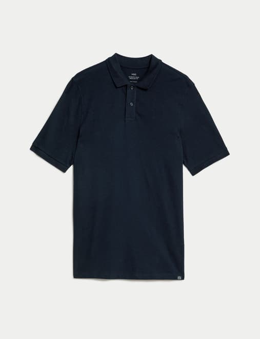 Pure Cotton Pique Regular Fit Polo Shirt