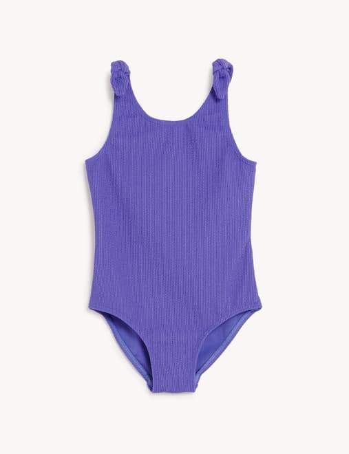 Crinkle Bow Swimsuit (6-16 Yrs)