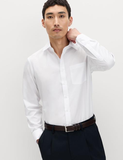 3 Pack Slim Fit Easy Iron Long Sleeve Shirts
