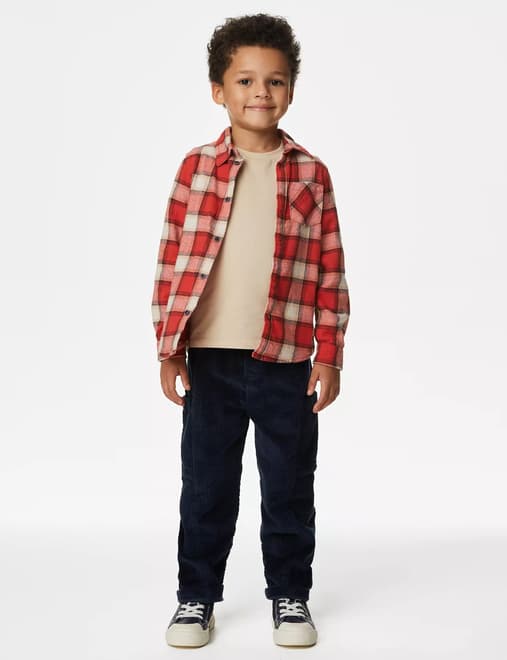 Pure Cotton Cord Trousers (2-8 Yrs)