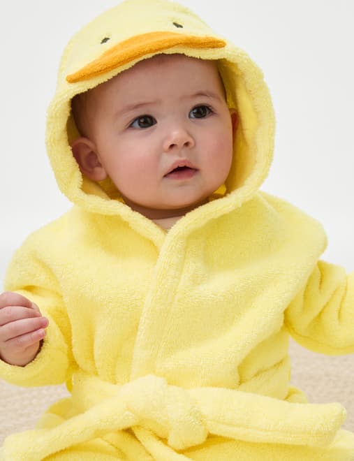 Pure Cotton Duck Bathrobe (7lbs - 3 Yrs)