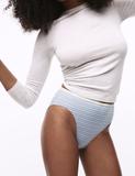 4pk Cotton Rich High Waisted High Leg Knickers