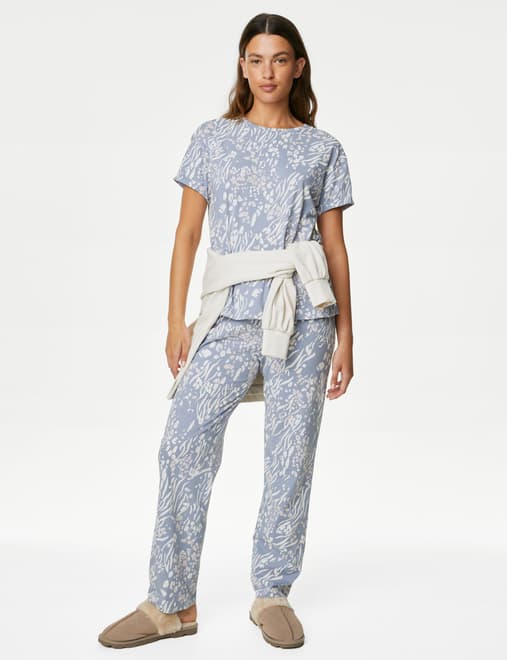 Pure Cotton Animal Print Pyjama Set