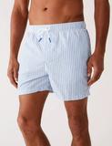 Quick Dry Striped Seersucker Swim Shorts