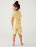 3pk Pure Cotton Patterned Short Pyjama Sets (1-8 Yrs)