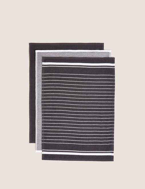 Set of 3 Cotton Rich Kitchen Towels