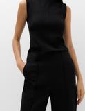Jersey Twill Straight Leg Trousers
