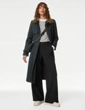 Jersey Crepe Wide Leg Trousers