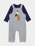 2pc Cotton Rich Striped Outfit (0-3 Yrs)