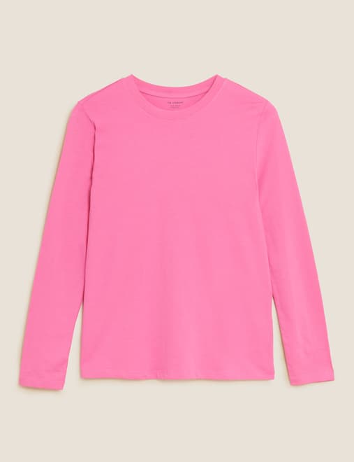 Pure Cotton Everyday Fit Long Sleeve Top