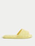 Shell Print Open Toe Mule Slippers