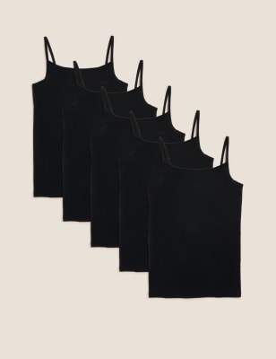 5pk Cotton Rich Vests (2-14 Yrs)