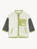 Fleece Colour Block Zip Jacket (0-3 Yrs)