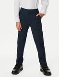2 Pack Boys' Slim Leg School Trousers (2-18 Yrs)